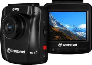 Transcend 64GB, 2K Dash Cam, 140 Wide-Angle, 2.4 Display, Built-in WiFi GPS,G-Sensor, Night Vision, Loop Recording, Parking Mode, ADAS, for Cars - TS-DP250A-64G