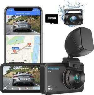  【4K+2.5K or 4K+1080P+1080P】LANMODO D1 3 Channel 4K Dash Cam  front inside and rear with 5G WiFi GPS App, Dashcam Car Camera with  Supercapacitor, Night Vision, 24hr Parking Mode, G-sensor, support 512G 