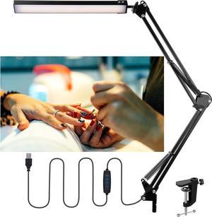 weishan Manicure Light for Table Nail lamp for Desk lampara para mesa de uñas Profesional Swing Arm LED Bar USB Lights