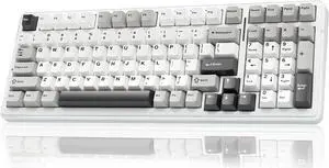 AULA F99 Wireless Mechanical Keyboard,Tri-Mode BT5.0/2.4GHz/USB-C Hot Swappable Custom Keyboard,Pre-lubed Linear Switches,Gasket Structure,RGB Backlit Gaming Keyboard for PC/Tablet/PS/XBOX