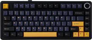 EPOMAKER x Aula F75 Gasket Mechanical Keyboard, 75% Wireless Hot Swappable Gaming Keyboard with Five-Layer Padding&Knob, Bluetooth/2.4GHz/USB-C, RGB (Black, Crescent Switch) EPOMAKER x Aula F75 Gasket Mechanical Keyboard, 75% Wireless Hot Swappable Gaming Keyboard with Five-Layer Padding&Knob, Bluetooth/2.4GHz/USB-C, RGB (Black, Crescent Switch)