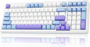 AULA F99 Wireless Mechanical Keyboard,Tri-Mode BT5.0/2.4GHz/USB-C Hot Swappable Custom Keyboard,Pre-lubed Linear Switches,Gasket Structure,RGB Backlit Gaming Keyboard for PC/Tablet/Xbox/PS4/PS5