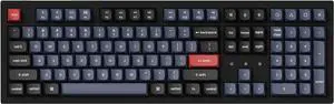 Keychron K10 Pro QMK/VIA Custom Wireless Mechanical Keyboard, Hot-Swappable Full Size 108 Keys Programmable RGB LED Backlit Red Switch, Bluetooth/USB-C Wired Gaming Keyboard for Mac Windows Linux