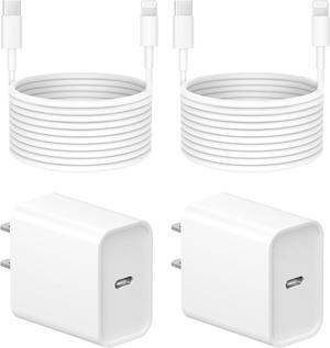 10 Ft iPhone Fast Charger 2Pack 20W Super Fast Charger cargador with Long Fast Charging Cable for iPhone 14131211 Pro Max14 PlusMiniProXSSEXRiPad