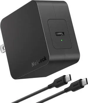 Nekteck USB C Charger, 60W, GaN Tech, PD 3.0 Fast Charging with Foldable Plug, Compatible with MacBook Air/Pro, iPhone 15/16 Series