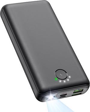 Portable Charger Power Bank 30000mAh - USB C 22.5W Fast Charging External Battery Pack Charging Bank PD QC4.0 with Flashlight 3 Outputs & 2 Inputs Phone Charger for iPhone  Galaxy iPad etc