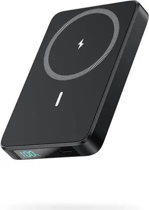 Magnetic Portable Charger Power Bank,Compact 10800mAh LCD Display Wireless Portable Charger,20W PD USB-C in&out Battery Pack Compatible with Magsafe,iPhone 16/16 Plus/16 Pro Max/15 Pro/14/13/12 Series