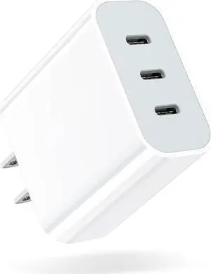 6-Pack Type C Charger Fast Charging Block Android Phone Rapid USB Wall Charger Compatible with  Galaxy S21/S20/S10/S10e/S10 Plus/S9/S9 Plus/S8/S8 Plus/S7/S6/Note 10/Note 9/Note 8 LG HTC(Black)