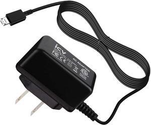 icv Micro USB Wall Charger 5V 2A Power Adapter with US Plug and Fixed Micro Cable for Samsung Galaxy S6 S5 S4 S3 S2 Si9003,S5820 N7100 Note3 Note4 Black