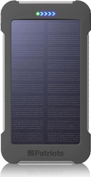 4Patriots Patriot Power Cell CX: Emergency Solar Power Bank with USB-C Fast-Charging Port