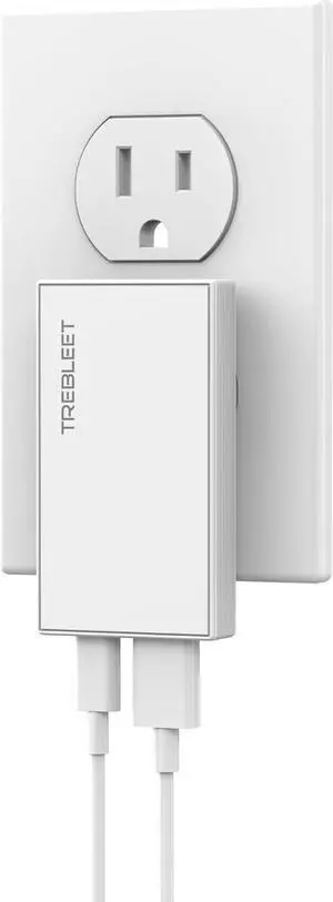 Ultra-Thin 35W USB-C PD Super Fast Charger, 2-Port Wall Charger, PD 3.0& QC 3.0 Compatible for Samsung Galaxy S24/ S24 Ultra/ S23/ S23 Ultra/Z Fold4/ A54 5G/ S22 Series/Pixel 8 Pro/iPhone 15 Pro