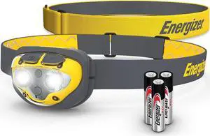 Energizer LED Headlamp Pro360, Extra Headband Included, IPX4 Water Resistant Headlamps, High-Performance Head Light for Outdoors, Camping, Running, Storm, Batteries Included