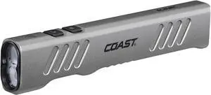 Coast Slayer 1150 Lumen USB-C Rechargeable LED Flashlight with Spot/Flood, Memory Mode and Pocket Clip, Silver Coast Slayer 1150 Lumen USB-C Rechargeable LED Flashlight with Spot/Flood, Memory Mode and Pocket Clip, Silver