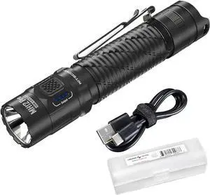 Nitecore MH12 Pro Tactical Flashlight, 3300 Lumen high Lumen USB-C Rechargeable Long Throw Compact EDC Duty Light with Holster and Lumentac Organizer Nitecore MH12 Pro Tactical Flashlight, 3300 Lumen high Lumen USB-C Rechargeable Long Throw Compact EDC Duty Light with Holster and Lumentac Organizer