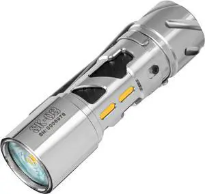 LOOP GEAR SK03 EDC Flashligh, AA Rechargeable LED Flashlight Battery Powered, Side Light with DIY Diffusers, 1000 High Lumens, 10 Light Modes, IP65 Waterproof, Super Bright Flashlight for Camping LOOP GEAR SK03 EDC Flashligh, AA Rechargeable LED Flashlight Battery Powered, Side Light with DIY Diffusers, 1000 High Lumens, 10 Light Modes, IP65 Waterproof, Super Bright Flashlight for Camping