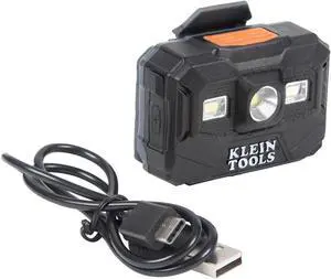 Klein Tools 56062 Rechargeable LED Headlamp / Worklight for Klein Hardhats, 300 Lumens, All-Day Runtime, 3 Modes, for Work and Outdoors