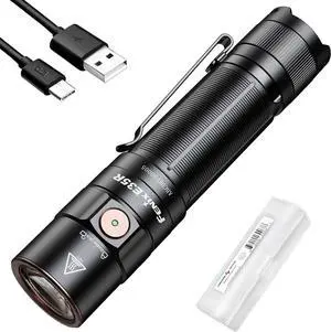 E35R EDC Flashlight, 3100 Lumens USB-C Rechargeable High Lumen Performance Flashlight with LumenTac Organizer