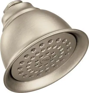 Moen Moenflo XL Brushed Nickel Single Function Showerhead, 6302BN