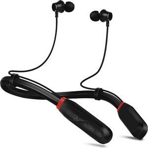 Neckband Bluetooth Headphones, 120H Long Playtime Wireless Stereo Neckband Earbuds with Microphone, Waterproof Around The Neck Headphones in Ear Headset for Sports/Workout/Office (Black)