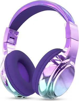 QearFun Bluetooth Headphones for Kids, Wireless Headphones with Built-in Mic, Includes Aux Cord, USB C, 3.5mm Jack, Bluetooth 5.3, On Ear Kids Headphones for School/Travel/Tablet/iPad