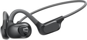 SoundPEATS RunFree Lite2 Open Ear Headphones Bluetooth 5.3 Air Conduction Wireless Headphones Sport Earbuds with Enhanced Bass, Dual-Mic Call Noise Reduction Earphones for Cycling