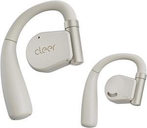 Cleer ARC II Open-Ear True Wireless Bluetooth Headphones,Snapdragon Sound,Multipoint Connection,Secure Fit,IPX5 Waterproof,Crystal Clear Calls,35 Hours Playtime,for iPhone & Android (Light Grey)