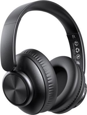 V8 Wireless Bluetooth Headphones Over Ear, 80 Hours Playtime Wireless Headphones with Deep Bass,Lightweight Foldable Headphones Built-in Mic,HiFi Stereo Sound for Travel Work Laptop PC Cellphone