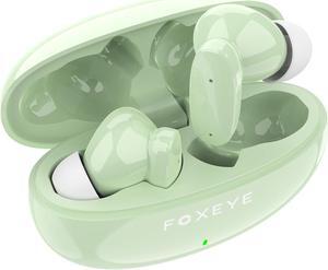Wireless Earbuds, Bluetooth 5.3 Earbuds Stereo Bass, Bluetooth Headphones in Ear Noise Cancelling Mic, 30 Hour Playtime, USB C Mini Charging Case Ear Buds, 10mm Drivers with Big Bass (Green)