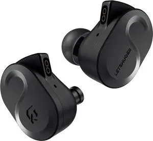 Letshuoer S08 Fourth Generation in Ear Monitor Earphone Dual-Coil 13mm Planar Magnetic Driver HiFi Wired in Ear Earbuds, Planar IEM with Detachable 2pins Silver-Plated Copper Cable Audiophiles(Black)