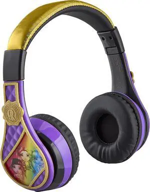 eKids Rainbow High Kids Bluetooth Headphones, Wireless Headphones with Microphone Includes Aux Cord, Volume Reduced Kids Foldable Headphones for School, Home, or Travel