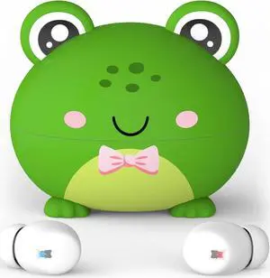 Kids Earbuds, 85dB Volume Limit, Wireless Earbuds for Kids, 30H Playtime, Girls Boys Bluetooth Headphones with Mic, Fast Charging, Small Ear Buds for Kids for iPad/Tablet/Travel/School, Frog