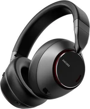 Bluetooth Headphones Over Ear, 60 Hours Playtime Wireless Headphones with Microphone, Foldable Lightweight Headset with Deep Bass, HiFi Stereo Sound for Travel Work Cellphone - Black