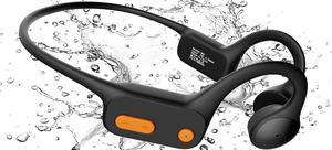 Tayogo Waterproof Headphones for Swimming, Bone Conduction Headphones IPX8, Open-Ear Headphones Bluetooth 5.4, Underwater Headphones for Swimming,32GB Memory