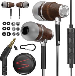 Symphonized Wired Earbuds with Microphone  90% Noise Cancelling Ear buds with Mic, in Ear Headphones Wire for Computer & Phone, Earphones 3.5 mm Jack