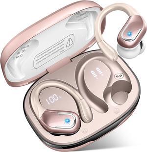 Wireless Earbuds Sport, Bluetooth 5.4 Headphones 2024 Bluetooth Earbuds with 75Hrs Stereo, 4 ENC Mic, Over-Ear Buds with Earhooks Noise Canceling Earphones , IP7 Waterproof Headset for Workout/Running