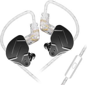KZ ZSN Pro X in Ear Monitor, Wired Gaming Earbuds, HiFi KZ in Ear Headphones with Hybrid Dual Driver 1ba 1dd High Fidelity Musicians IEM Earphones with Detachable Tangle-Free Cable (with mic, Black)
