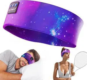 LC-dolida Bluetooth Headband, Sleep Headphones Headband Headphones Earphones Wireless, Sleep Mask for Sleeping, Sports, Gifts, Workout, Jogging, Yoga,Insomnia, Air Travel, Meditation