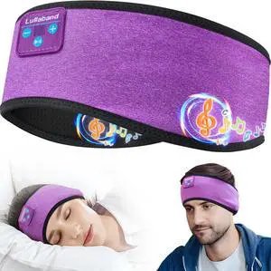 Sleep Headphones, Wireless Bluetooth Sports Headband Headphones with Built in Stereo Hi Fi Speakers, Sleeping Headphones for Men Women Yoga Workout Travel Gym Gifts
