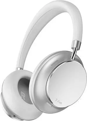 T-fun NC35 Hybrid Active Noise Cancelling Headphones, 360° Spatial Audio with Head Tracking, Over Ear Headphones Wireless Bluetooth 5.3, 55H ANC Playtime, Deep Bass, Custom EQ via App, for Travel Home
