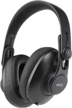 AKG Pro Audio K361BT Bluetooth Wireless or Wired, Over-Ear, Closed-Back, Light Weight, Foldable, Professional Recording Studio Headphones, Studio Monitor Mixing, Podcast, DJ Stereo Headsets, Black
