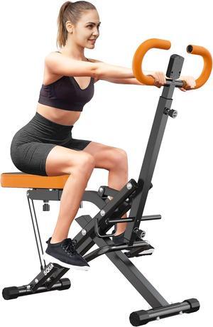SogesPower Squat Machine for Home Gym, Squat Rowing Machine with Adjustable Resistance and Optional Full Motion, Squat Assist Trainer for Glutes & Legs Workout, Up to 330lbs