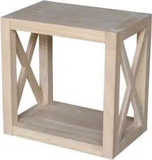 International Concepts Hampton Narrow End Table, Brown