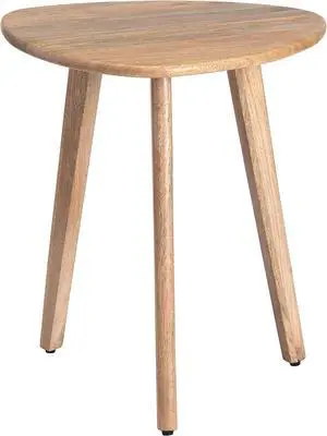 MH London Side Table - Wandsworth Wooden End Table - Exclusively Designed Hand Crafted Small Tables - Contemporary Triangle End Table for Living Room, Bedroom Bedside Tables and Office, Natural