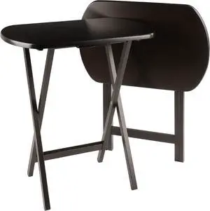 Wood Dylan 2-Piece Oversize Snack Table Set (Coffee Cade)