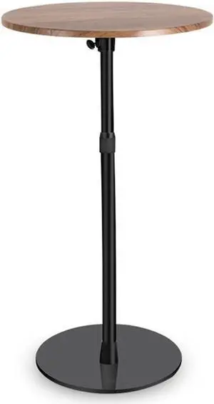 Bar Table 15.75inch Small Round Top Adjustable Height 22.64-33.46in Multifunctional Side Table for Pub Bar Dining Bistro Cafe