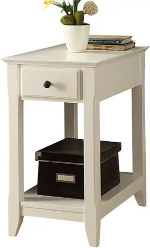 Acme Bertie End Table in White