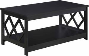 Convenience Concepts Diamond Coffee Table, Black