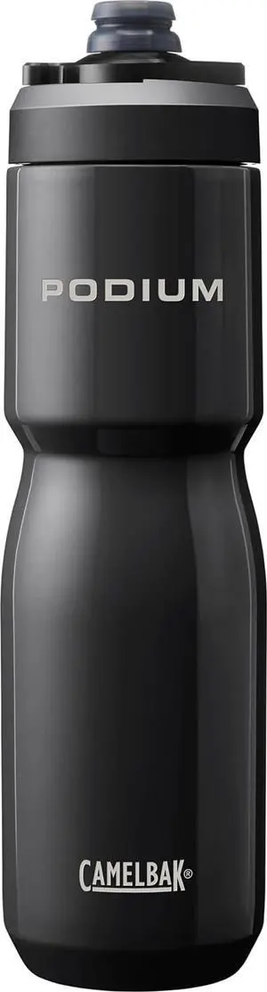 CamelBak Podium Steel Insulated Stainless Steel Bike Water Bottle  for Cycling, Fitness & Sports- Fits Most Bike Cages, 22oz - Black