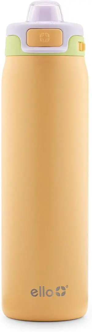 Ello Pop & Fill Stainless Steel Water Bottle with Quick Fill Technology, Double Walled Vacuum Insulated Metal, Leak Proof Locking Lid, Sip & Chug, BPA Free, Holiday Gift for Him Her, 22oz, 32oz, 40oz