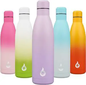 BJPKPK 25oz Insulated Stainless Steel Water Bottles Reusable Metal Travel Sports Water Bottle Keep Cold and Hot,Dreamy Purple